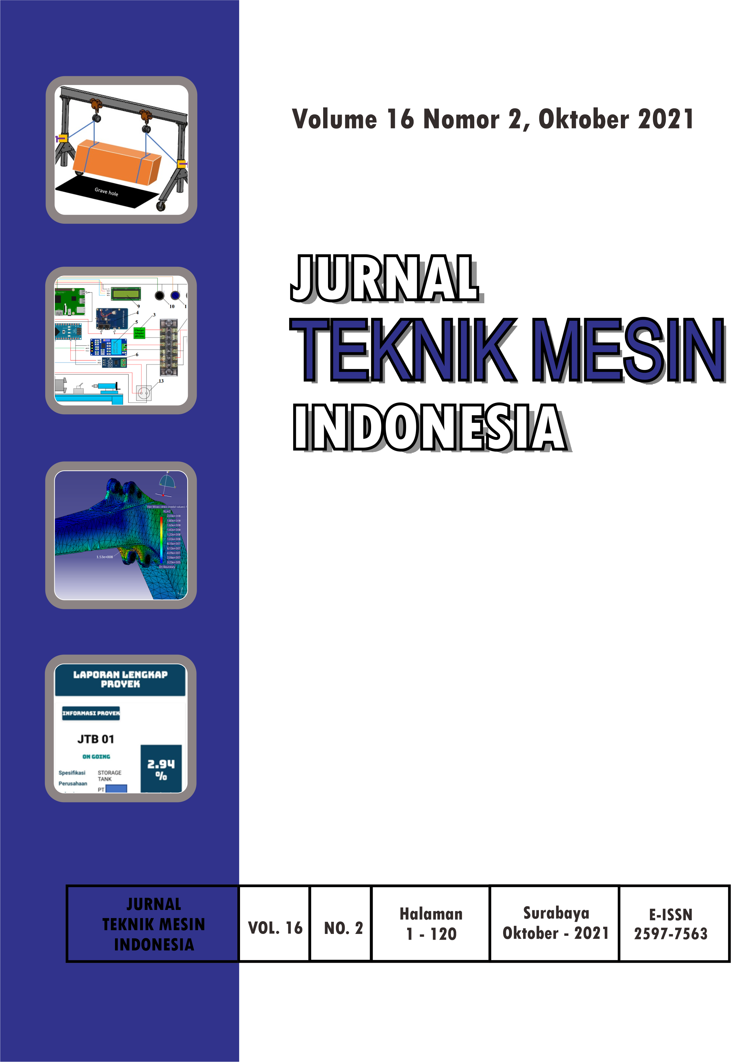 					View Vol. 16 No. 2 (2021): Jurnal Teknik Mesin Indonesia
				