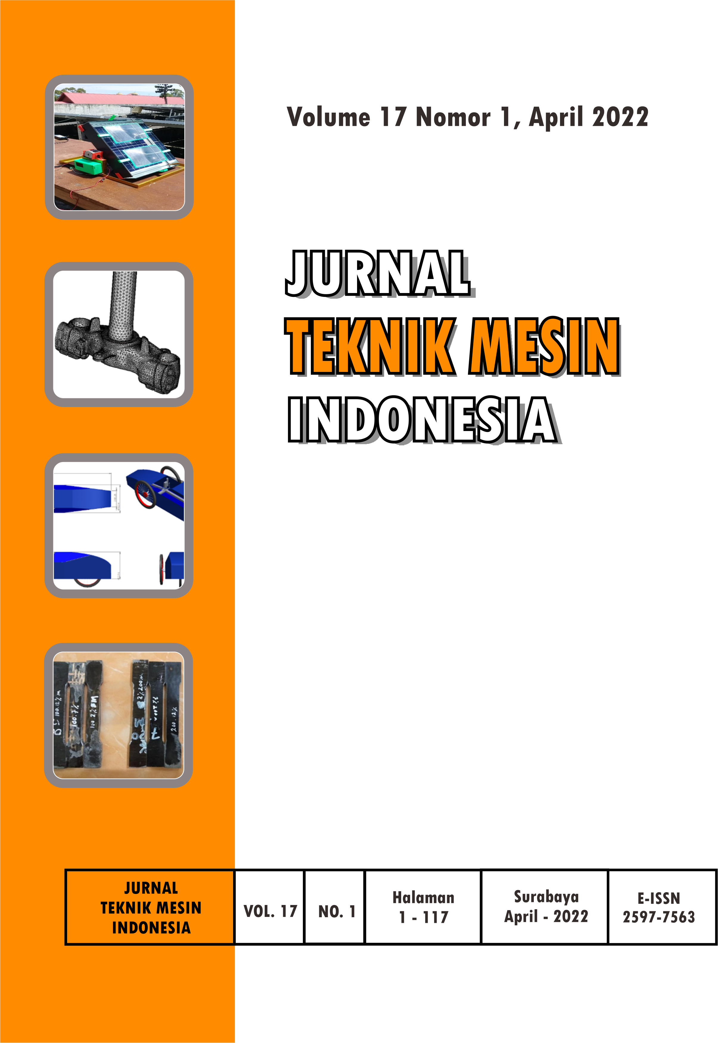 					View Vol. 17 No. 1 (2022): Jurnal Teknik Mesin Indonesia
				