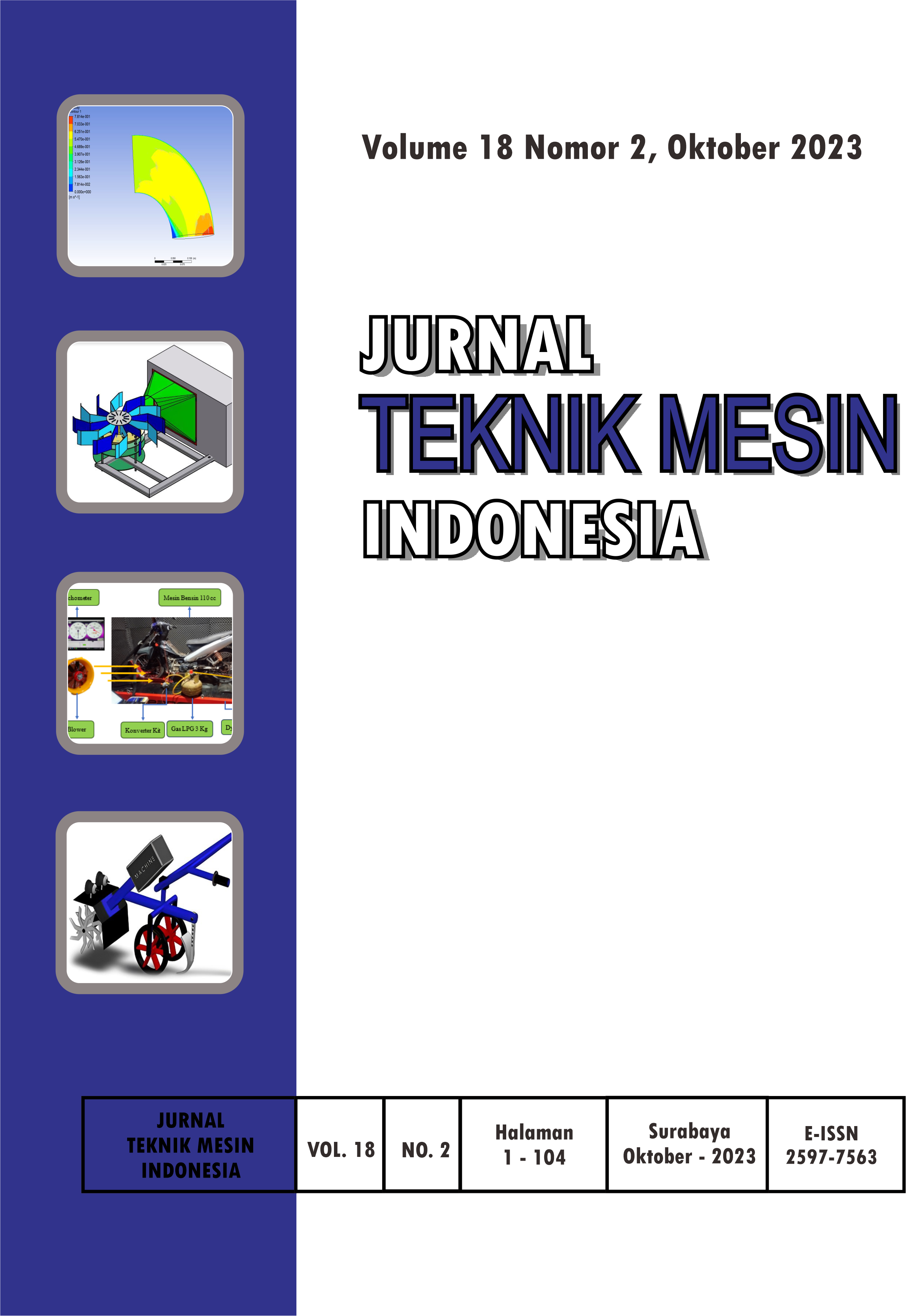 					View Vol. 18 No. 2 (2023): Jurnal Teknik Mesin Indonesia
				